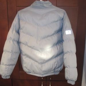 reversible puffer coat.